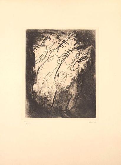 Jean FAUTRIER Jean FAUTRIER (1898-1964) - Les Fusillés - Heliogravure and etching...