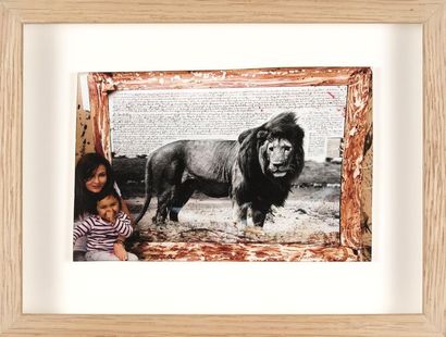 Peter BEARD Peter BEARD (1938-2020) - Lion - Silver print, unique piece - 12 x 9...