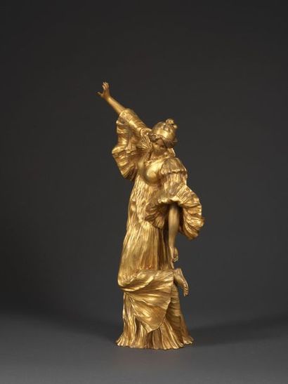 Agathon LEONARD Agathon LEONARD (1841- 1923) - Dancer in the cothurne - Bronze with...