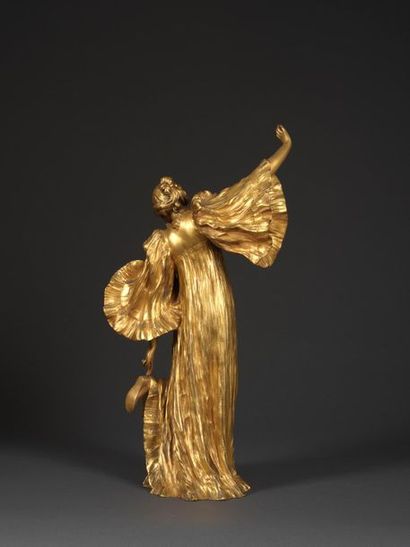 Agathon LEONARD Agathon LEONARD (1841- 1923) - Dancer in the cothurne - Bronze with...