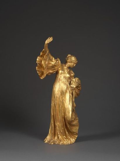 Agathon LEONARD Agathon LEONARD (1841- 1923) - Dancer in the cothurne - Bronze with...