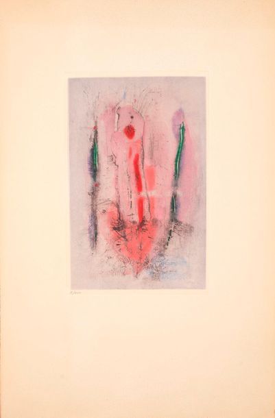 Otto WOLS Otto WOLS (1913 - 1951) - Flamboyant, 1946- Gravure en couleurs signée...