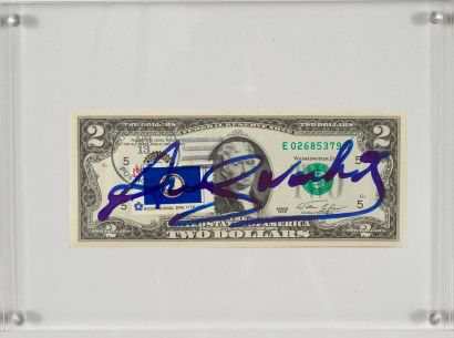 ANDY WARHOL Andy WARHOL (1928-1987) - 2 dollars (Thomas Jefferson) signed in ink...