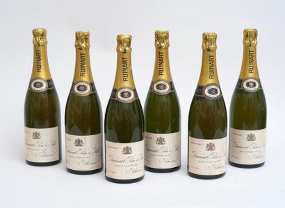 RUINARD CHAMPAGNE 6 bouteilles CHAMPAGNE RUINART 1966 Vintage (étiquettes fanées,...