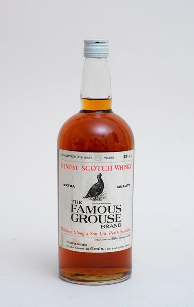 WHISKY Magnum 1 magnum WHISKY 6 years old The Famous Grouse (étiquette fanée, léger...