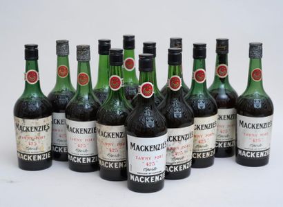 PORTO MACKENZIE 13 bottles PORTO MACKENZIE "Oporto" 425 Tawny (levels: 1 high shoulder,...