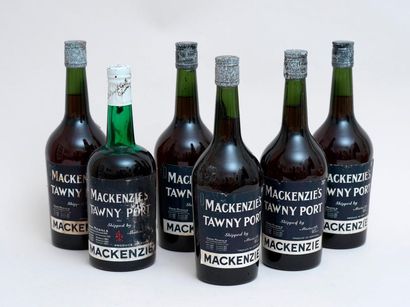 PORTO MACKENZIE 6 bottles PORTO MACKENZIE Tawny (light low levels, faded labels,...