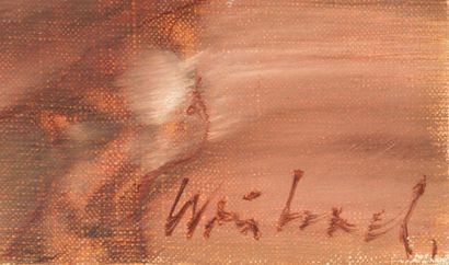 Claude WEISBUCH Claude WEISBUCH (1927-2014) - Acrobatic equestrian - Oil on canvas...