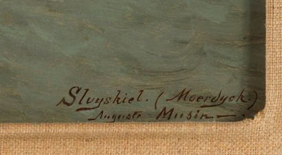 Auguste Henri MUSIN Auguste Henri MUSIN (1852-1923) - Navy - Oil on panel signed...
