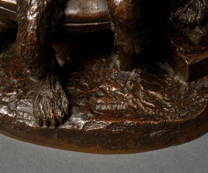 Christophe FRATIN Christophe FRATIN (1801-1864) - Dental bear - Bronze with shaded...