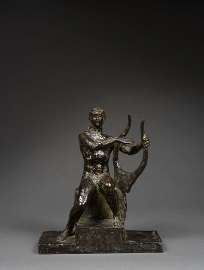 Ary BITTER Ary BITTER (1883-1973) - Bronze lost wax orphée with brown patina. Signed...