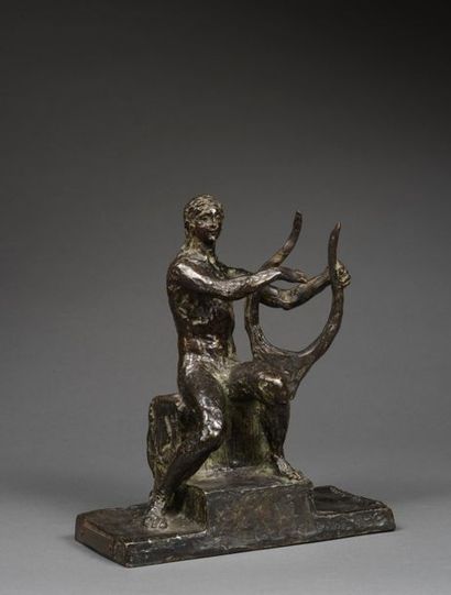 Ary BITTER Ary BITTER (1883-1973) - Orphée Bronze à cire perdue à patine brune. Signé...