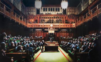 BANKSY BANKSY (after) (1974) - Monkey parliament - 2009 - Offset color printing -...