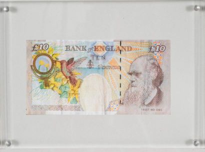 BANKSY BANKSY (d'après) (1974) - Banksy of England 10 pounds Sérigraphie - 7,5 x...