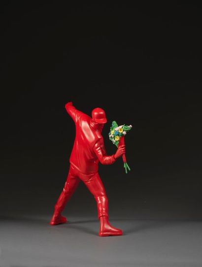 BANKSY BANKSY (after) (1974) - Flower Bomber Toy Red -Medicom Toy Plus & Brandalism....