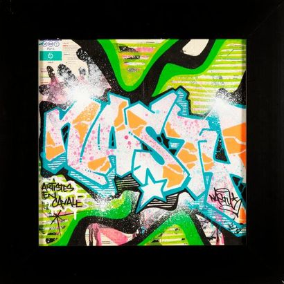 NASTY NASTY - Graff on metro map - Series of the AEC collective "Artists on the run"...