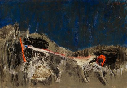 Orhon MÜBIN Orhon MUBIN (1924-1981) - Saint Paul, 1957 - Oil on canvas - Signed upper...