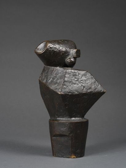 Emile GILIOLI Emile GILIOLI (1911-1977) - Babet ( 1966 ) Sculpture à patine brune...