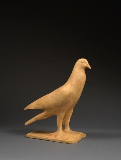 POMPON POMPON (1855-1933), atelier - Pigeon Voyageur, Modèle datant de 1926 - Plâtre...