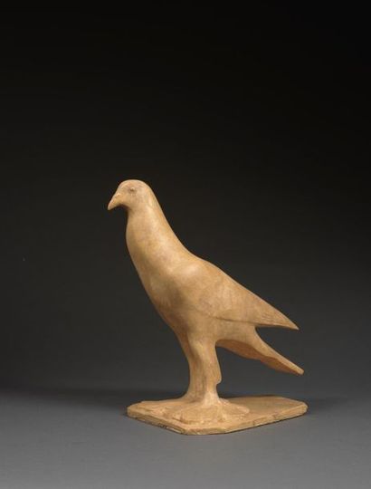 POMPON POMPON (1855-1933), atelier - Pigeon Voyageur, Modèle datant de 1926 - Plâtre...