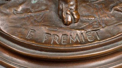 Emmanuel FREMIET Emmanuel FREMIET (1824-1910) - Ravageot et Ravageotte - Bronze signé...