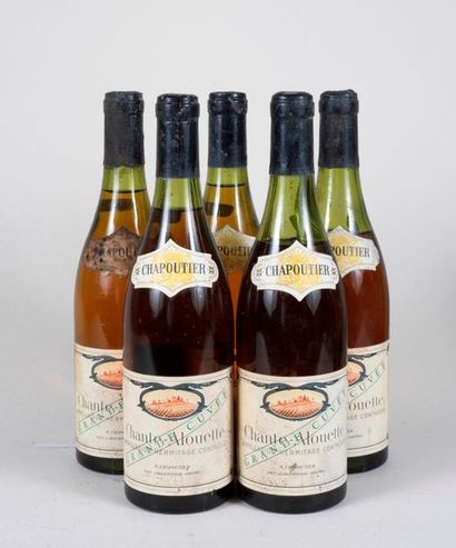 HERMITAGE 5 bouteilles HERMITAGE "Chante Alouette" Chapoutier (niveaux entre 2 et...