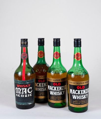 WHISKY Mackenzie 4 bouteilles WHISKY Mackenzie (niveaux léger bas à haute épaule,...