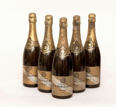 SAINT MARCEAUX 5 bottles CHAMPAGNE SAINT-MARCEAUX 1955 Vintage (estimated levels:...