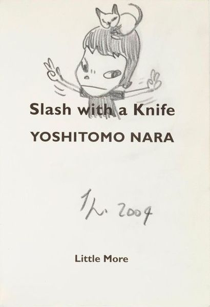 Yoshitomo NARA Yoshitomo NARA (1959) - Livre signé et daté 2004 au crayon en première...