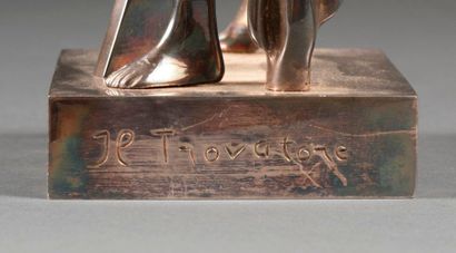 GIORGIO DE CHIRICO Giorgio DE CHIRICO (1888-1978) - Il Trovatore - Bronze with silver...