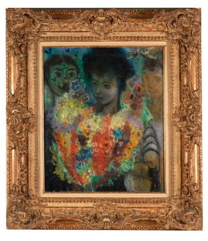 Edouard Joseph GOERG Edouard Joseph GOERG (1893-1969) - Le bouquet en coeur - Huile...