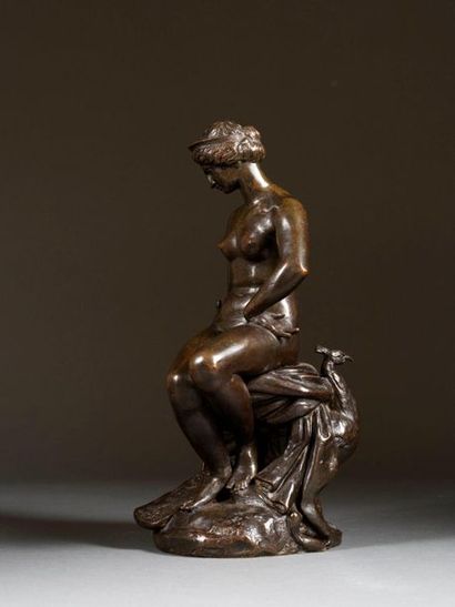 Antoine-Louis BARYE Antoine-Louis BARYE (1795-1875) - Junon - Fonte à patine brune,...