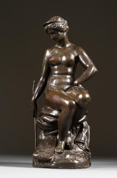 Antoine-Louis BARYE Antoine-Louis BARYE (1795-1875) - Junon - Cast iron with brown...