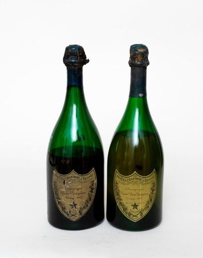 DOM PERIGNON 2 bottles: 1 CHAMPAGNE DOM PERIGNON 1955 Vintage, 1 CHAMPAGNE DOM PERIGNON...