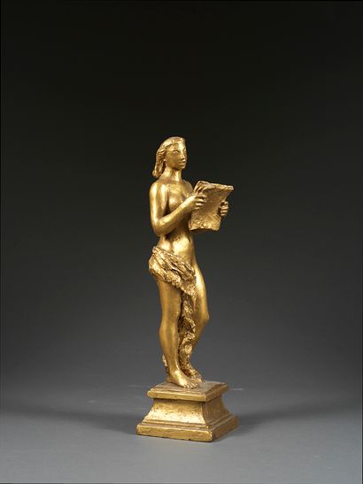 Hubert YENCESSE Hubert YENCESSE (1900-1987) - Le Chant - Golden Bronze. Artist's...