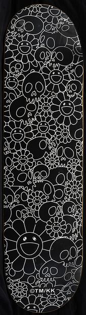 Takashi MURAKAMI Takashi MURAKAMI - Flower & Skull - Skateboard print - Limited edition...