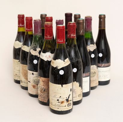 Vins divers 14 bouteilles : 4 CROZE-HERMITAGE 2012 Charets Ferraton Père & Fils,...