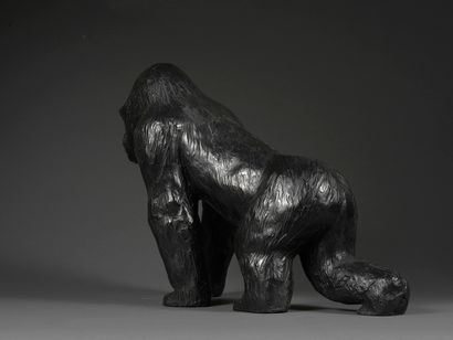 Jorge BORRAS Jorge BORRAS (1952) - Gorille, 2018.Bronze à la cire perdue, patine...