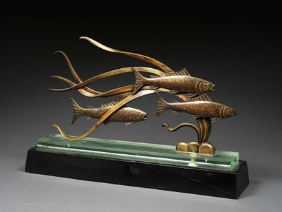 André-Vincent BECQUEREL André-Vincent BECQUEREL (1893-1981) - Poissons dans les algues...