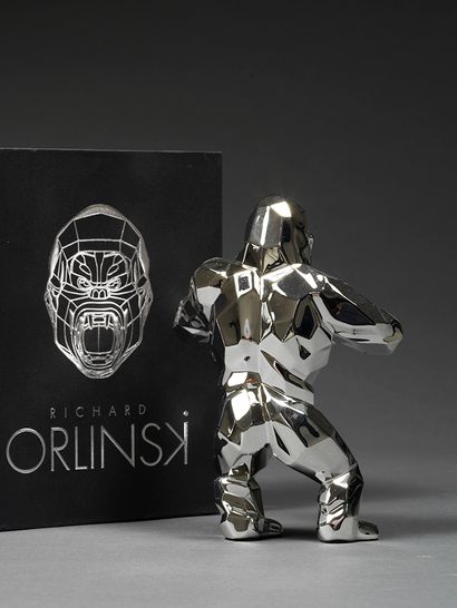 Richard ORLINSKI Richard ORLINSKI- Kong spirit (Silver) - Resin - 13 x 10 x 5 cm...