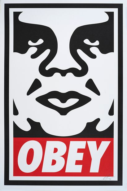 Shepard FAIREY Shepard FAIREY ( Born in 1970 ) - Obey icon, 2020. - Silkscreen print...