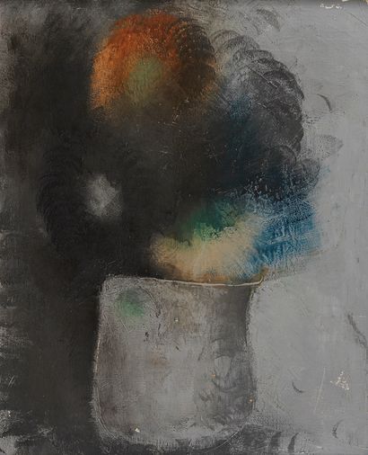 Jean FAUTRIER 
Jean FAUTRIER (1898-1964) - Vase of flowers, 1927 - Oil on canvas...