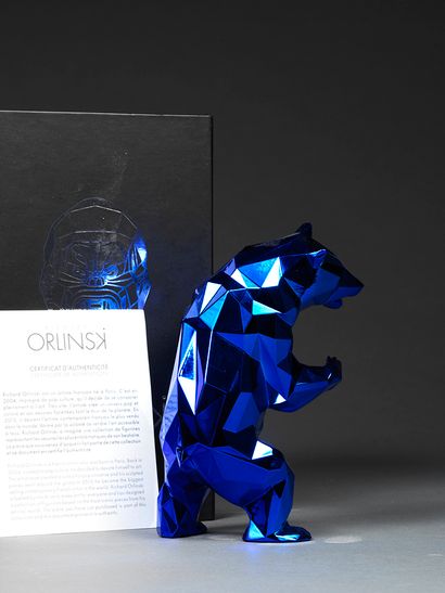 Richard ORLINSKI Richard ORLINSKI - Bear Spirit (Blue Édition) -Résine - Edition...