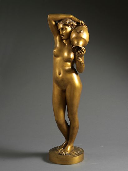 Alexandre FALGUIÈRE Alexandre FALGUIÈRE (1831-1900) - La Source - Bronze à patine...