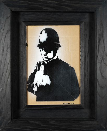BANKSY BANKSY (1974) - " Funck the Police", Weston Super Mare, 2015 - Souvenir de...