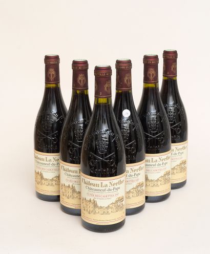 Châteauneuf du Pape 6 bouteilles CHÂTEAUNEUF DU PAPE 1997 "les Cadettes" Château...
