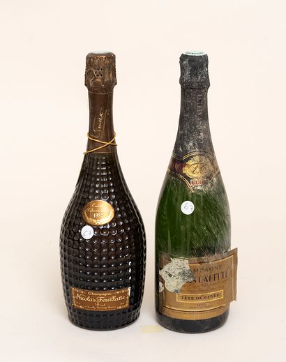 Champagne 2 bouteilles : 1 CHAMPAGNE 1992 Vintage "Cuvée Palmes d'or" Nicolas Feuillatte...