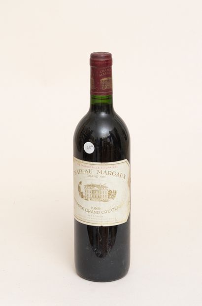 Château Margaux 1 bouteille CHÂTEAU MARGAUX 1989 1er GCC Margaux (étiquette léger...