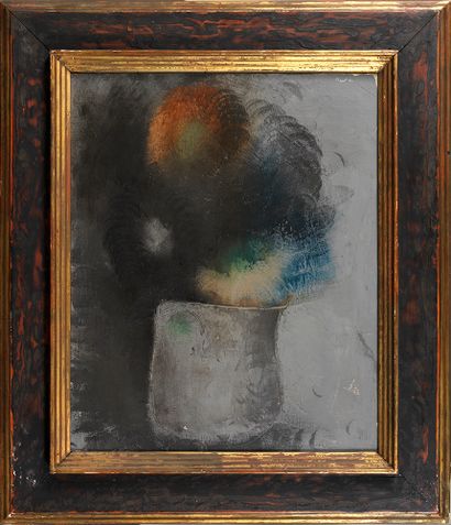 Jean FAUTRIER 
Jean FAUTRIER (1898-1964) - Vase of flowers, 1927 - Oil on canvas...