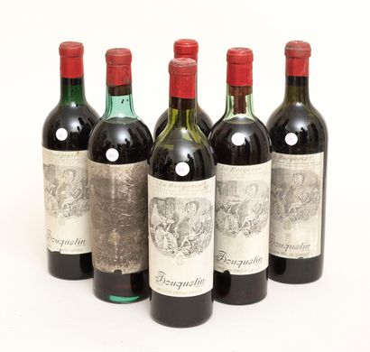 Bouquetin 6 bottles BOUQUETIN La Bergerie (Baron Philippe de Rothschild) (light levels...